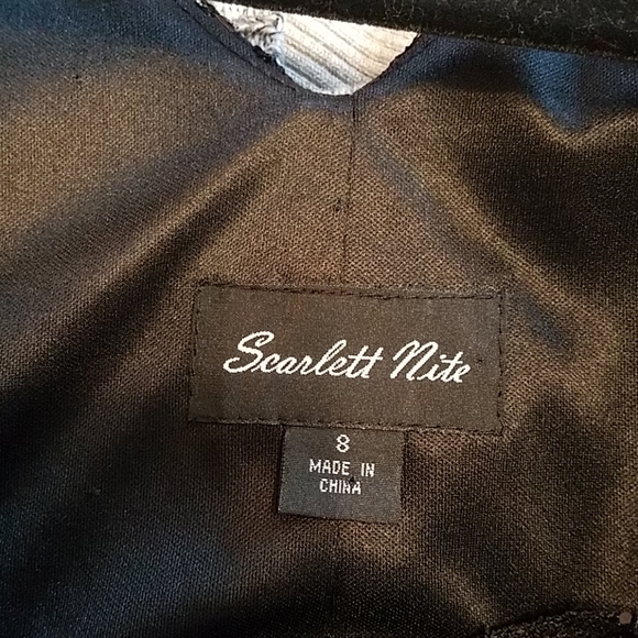 Black Sequin Cocktail Dress - Picture 3 of 3